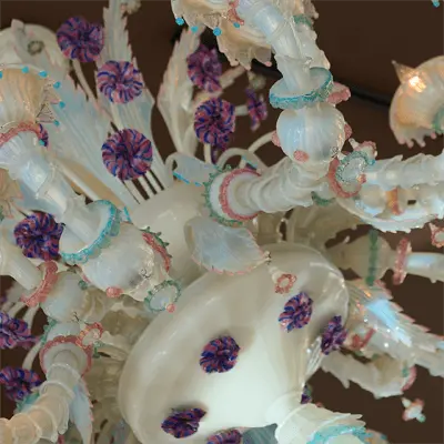 ベネチアンガラスのシャンデリア